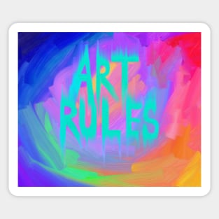 Art Rules Quote Sticker